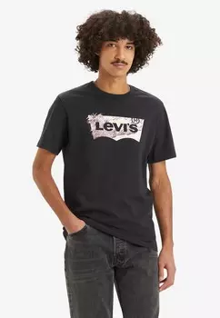 Футболка с принтом GRAPHIC CREWNECK TEE Levi's, черный