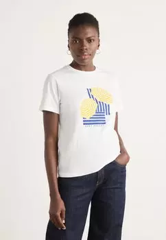 Футболка с принтом GRAPHIC GANT, мультиколор