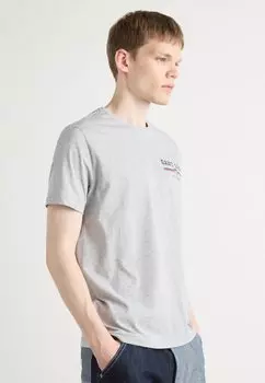Футболка с принтом GRAPHIC GANT, серый