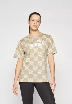 Футболка с принтом GRAPHIC RELAXED Puma, бежевый
