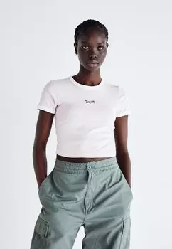 Футболка с принтом Graphic Ringer Mini Tee Levi's, цвет chalk pink/bright white