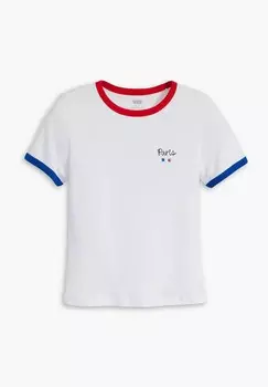 Футболка с принтом GRAPHIC RINGER RICKIE Levi's, белый деним