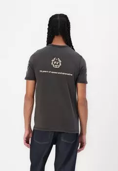 Футболка с принтом GRAPHIC RINGER TEE Puma, черный