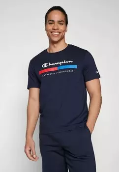 Футболка с принтом GRAPHIC SHOP CREWNECK Champion, цвет dark blue