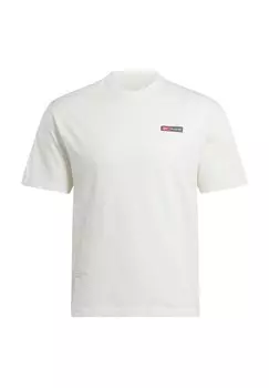 Футболка с принтом Graphic Short Sleeve Identity Logo Mash Up Reebok, слоновая кость