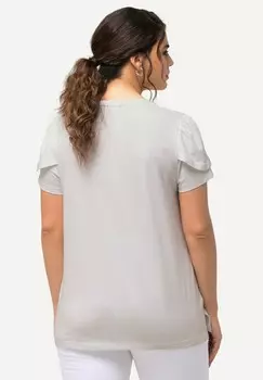 Футболка с принтом GRAPHIC SHORT SLEEVE Ulla Popken, белый