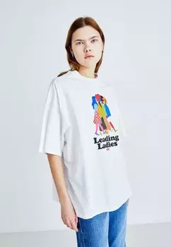 Футболка с принтом Graphic Short Stack Tee Levi's, цвет bright white
