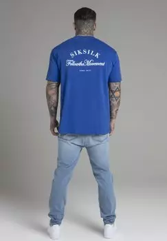 Футболка с принтом Graphic SIKSILK, синий