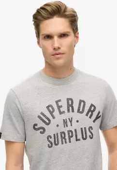 Футболка с принтом GRAPHIC Superdry, серый