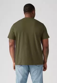 Футболка с принтом Graphic Tee Levi's, оливковый
