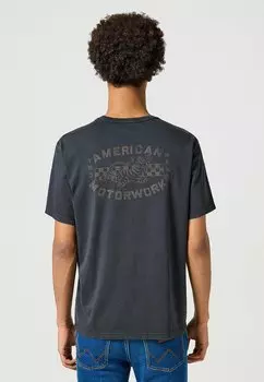 Футболка с принтом GRAPHIC TEE Wrangler, черный