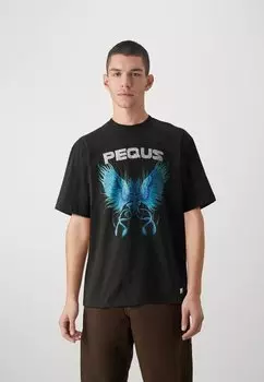 Футболка с принтом Graphic Unisex PEQUS, черный
