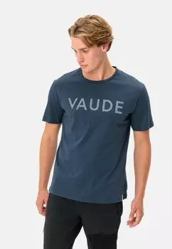 Футболка с принтом GRAPHIC Vaude, цвет dark sea uni