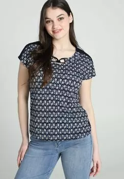 Футболка с принтом GRAPHIQUE AVEC LIENS Cassis, цвет navy