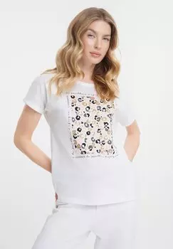 Футболка с принтом Greenpoint, белый