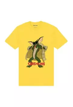 Футболка с принтом Gremlins Flasher Henry Tiger, желтый