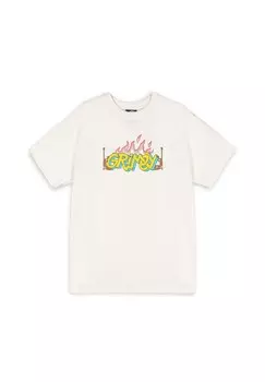 Футболка с принтом Grimey, белый