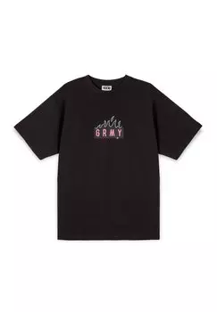Футболка с принтом Grimey, цвет black