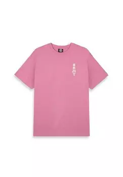 Футболка с принтом Grimey, розовый