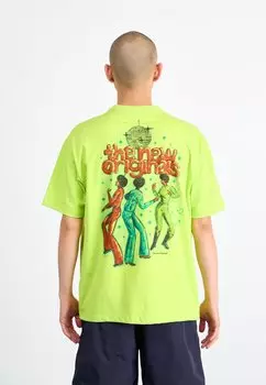 Футболка с принтом GROOVE TEE The New Originals, неоновый зеленый