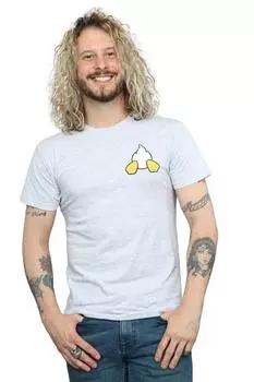 Футболка с принтом груди «Дональд Дак» сзади Disney, серый