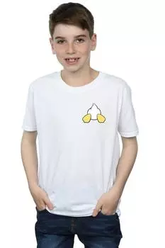 Футболка с принтом груди «Дональд Дак» сзади Disney, белый