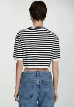 Футболка с принтом GRUMETE Mango, синий