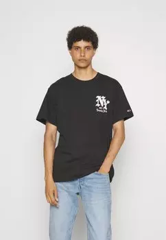 Футболка с принтом GRUNGE SPORT TEE UNISEX Tommy Jeans, черная