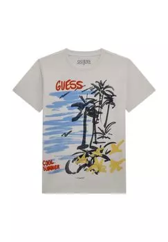 Футболка с принтом Guess, белый