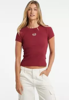Футболка с принтом Guess Jeans, красный