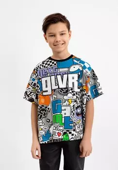 Футболка с принтом Gulliver, цвет multi coloured