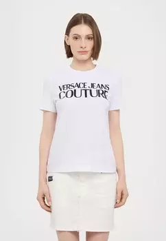 Футболка с принтом GUMMY LOGO Versace, белый