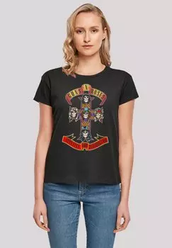 Футболка с принтом GUNS N ROSES APPETITE FOR DESTRUCTION F4NT4STIC, черный