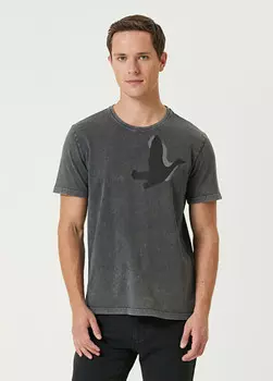 Футболка с принтом гуся Beymen Club, антрацит