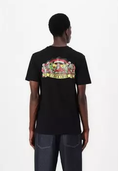 Футболка с принтом GUZMAN DINERS UNISEX Santa Cruz, черный