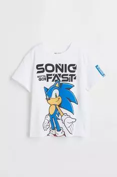 Футболка с принтом H&M The Lion King, светло-желтый