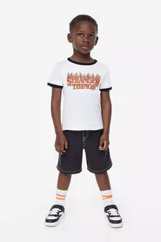 Футболка с принтом H&M, белый