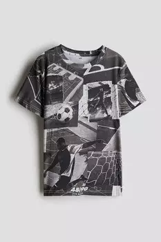 Футболка с принтом H&M, мультиколор