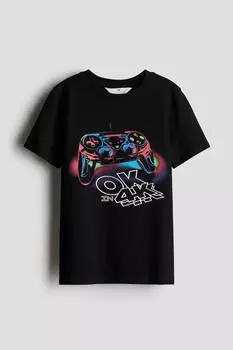 Футболка с принтом H&M, мультиколор