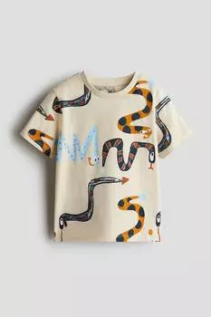 Футболка с принтом H&M, мультиколор