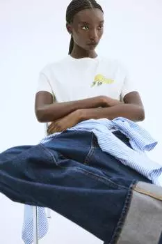 Футболка с принтом H&M, мультиколор