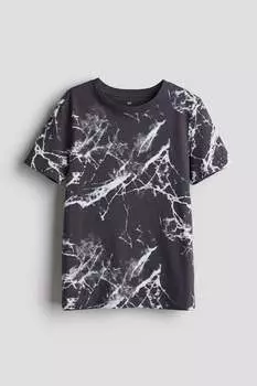 Футболка с принтом H&M, серый