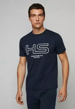 Футболка с принтом Hackett London, синий
