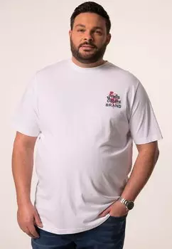 Футболка с принтом HALBARM Men Plus, белый