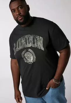 Футболка с принтом HALBARM VINTAGE LOOK LONDON STHUGE, черный