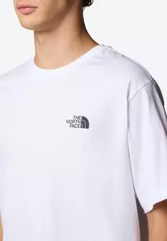 Футболка с принтом HALF DOME PHOTO The North Face, белый