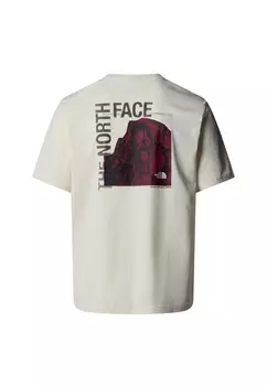 Футболка с принтом HALF DOME PHOTO The North Face, белый