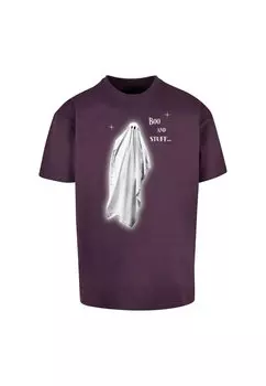 Футболка с принтом HALLOWEEN BOO STUFF TEE Merchcode, темно-фиолетовый