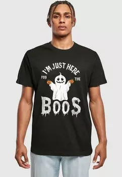 Футболка с принтом HALLOWEEN BOOS ABSOLUTE CULT, черный