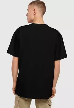 Футболка с принтом HALLOWEEN HAUNTED AND HAPPY TEE Merchcode, черный